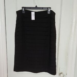 NWT Elegant Black Pencil Skirt- 1X